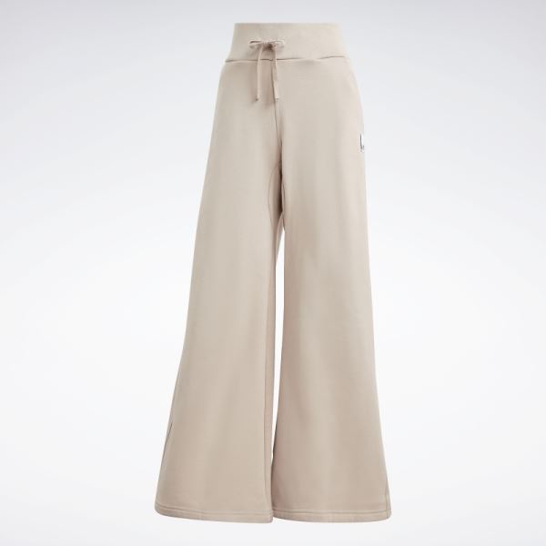 Lounge Fleece Wide Pants Taupe Adidas