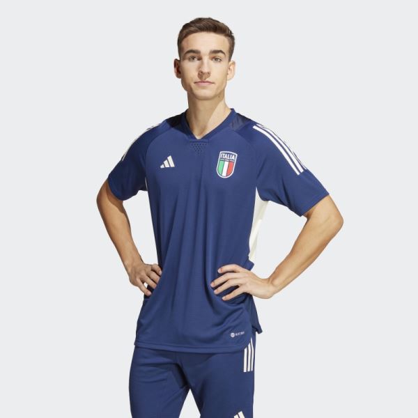 Italy Tiro 23 Pro Jersey Adidas Dark Blue