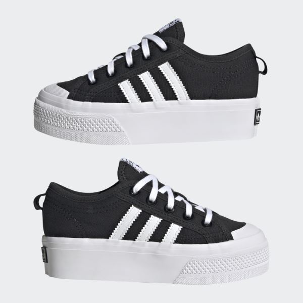 Fashion Adidas Nizza Platform Shoes White