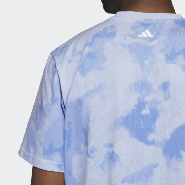 Blue Dawn Adidas Worldwide Hoops Basketball Graphic Tee