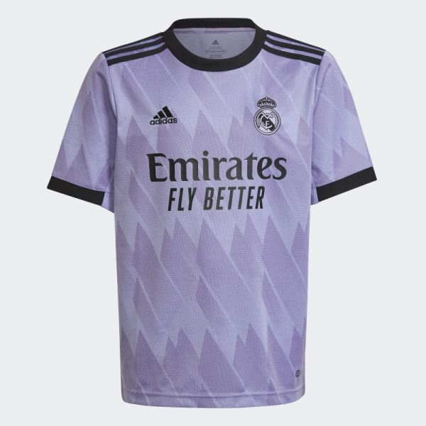 Adidas Light Purple Real Madrid 22/23 Away Jersey Fashion