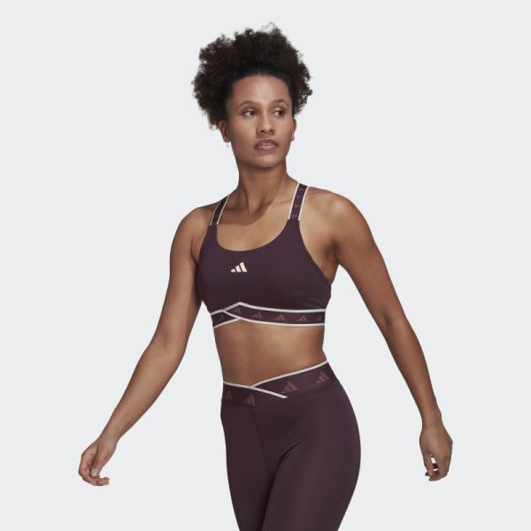 Hot Adidas Powerimpact Training Medium-Support Techfit Bra Ecru Tint