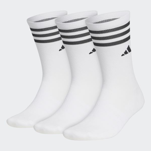 Crew Socks 3 Pairs White Adidas