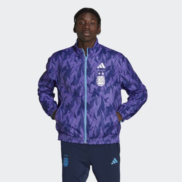 Light Blue Adidas Argentina Anthem Jacket