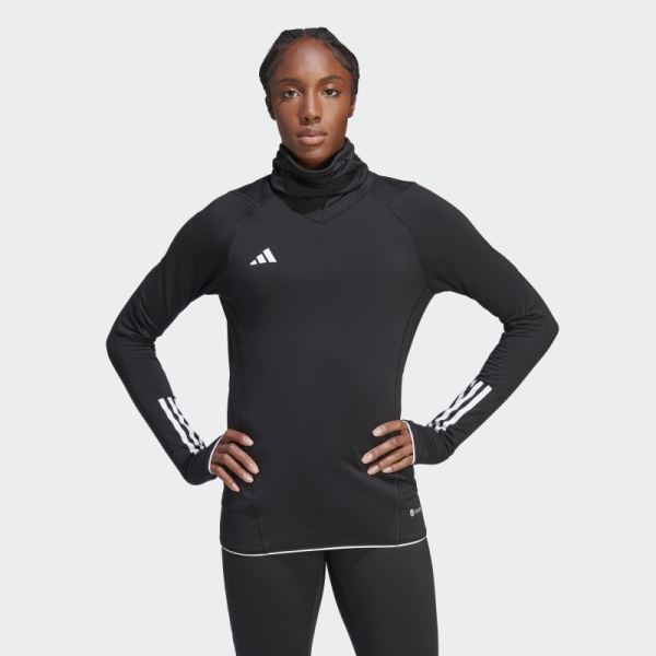 Black Adidas Tiro 23 Pro Warm Top