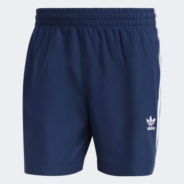 Adidas Night Indigo Originals Adicolor 3-Stripes Swim Shorts