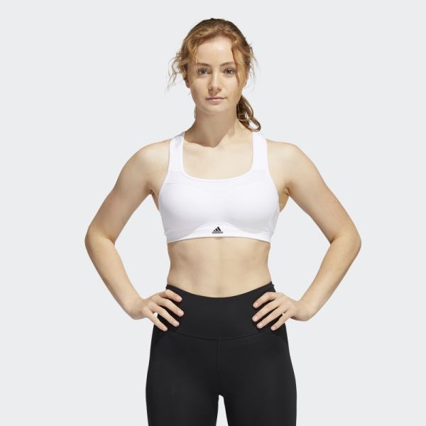 Adidas TLRD Impact Training High-Support Bra Hot White