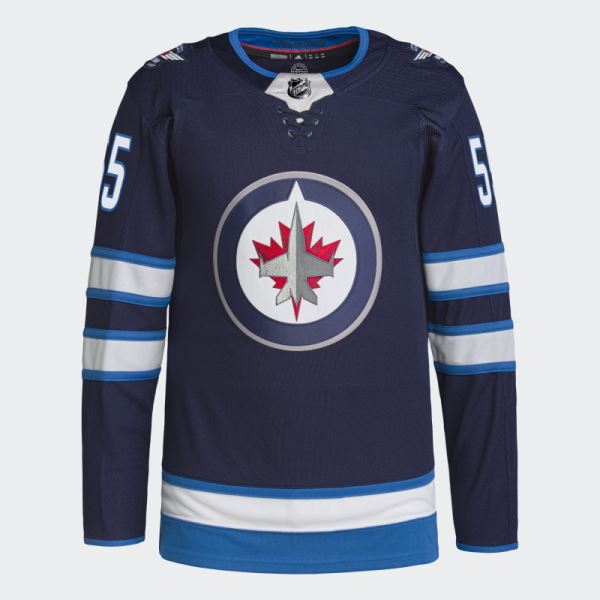 Adidas Jets Scheifele Home Authentic Jersey Navy 09 Ccm-Sld