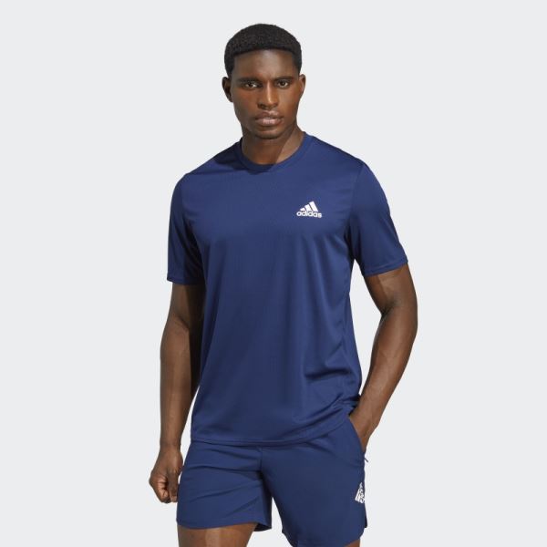 Dark Blue AEROREADY Designed for Movement Tee Adidas