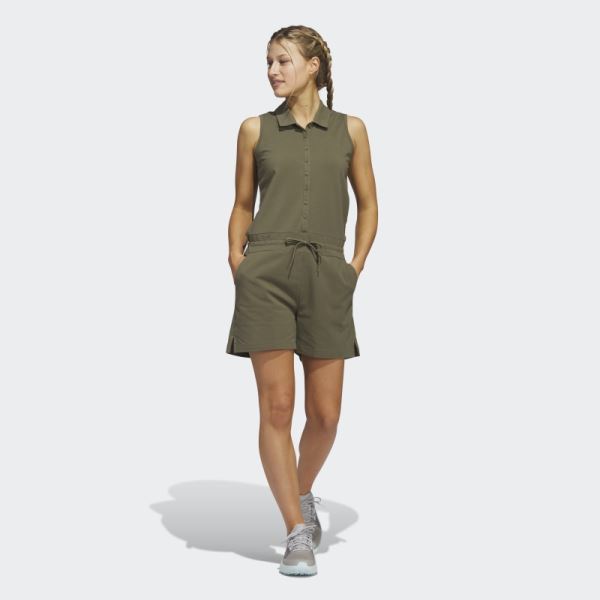 Adidas Olive Knit Golf Romper