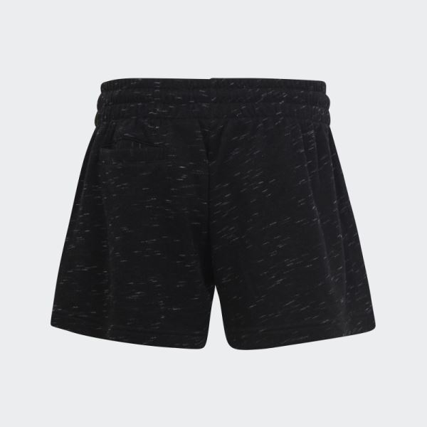 Adidas Black Melange Future Icons Big Logo Shorts