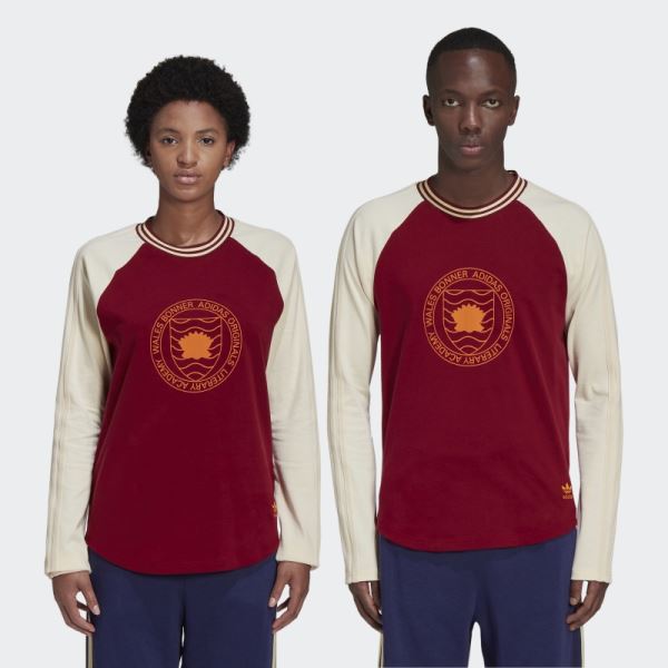 Burgundy Wales Bonner Long Sleeve Graphic Tee Adidas