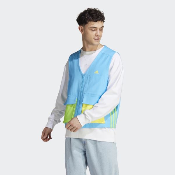 Adidas Kidcore Utility Vest Sky Rush