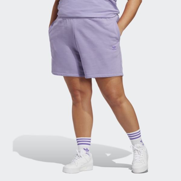 Adicolor Essentials French Terry Shorts (Plus Size) Adidas Lilac