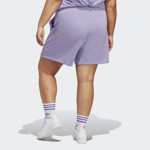 Adicolor Essentials French Terry Shorts (Plus Size) Adidas Lilac