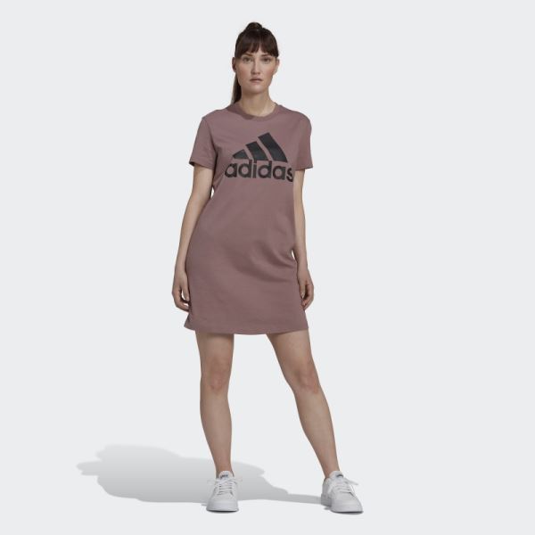 Essentials Logo Dress Adidas Purple