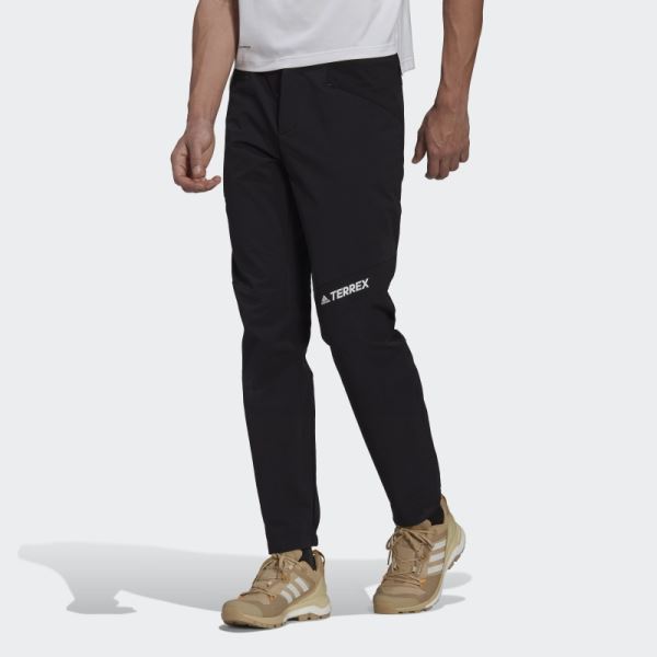 Black Techrock Alpine Climbing Tracksuit Bottoms Adidas