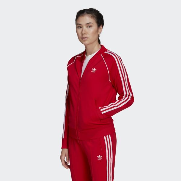 Primeblue SST Track Jacket Adidas Red