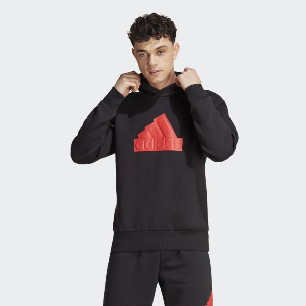 Adidas Future Icons Badge of Sport Hoodie Red