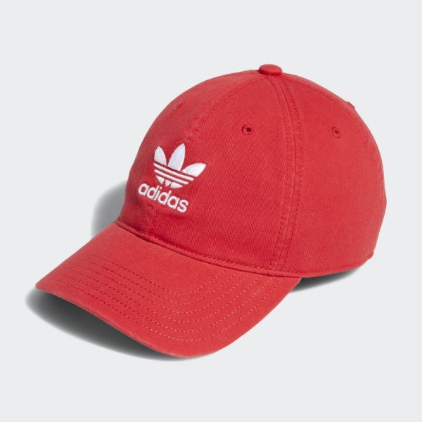 Adidas Relaxed Strap-Back Hat Red