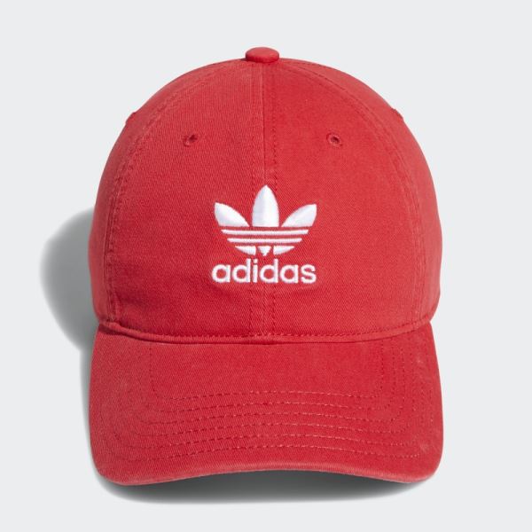 Adidas Relaxed Strap-Back Hat Red