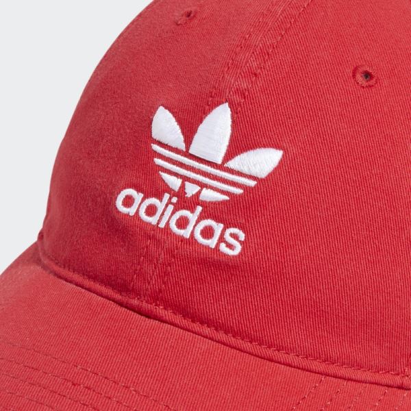 Adidas Relaxed Strap-Back Hat Red