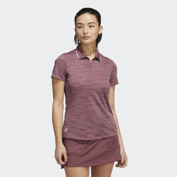 Adidas Burgundy Novelty Polo Shirt