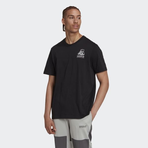 Black Adidas Adventure Winter Tee Hot