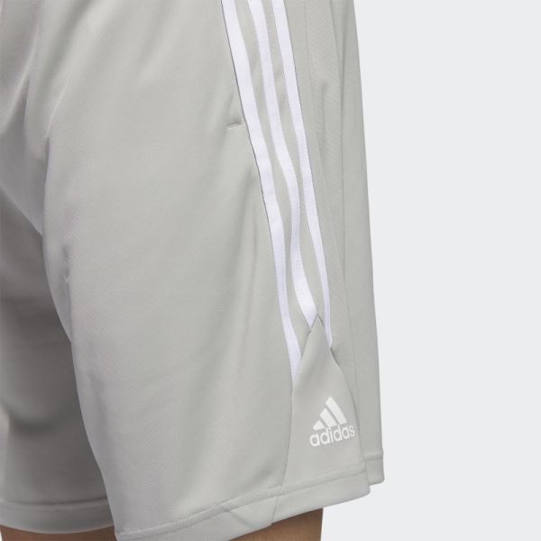 Adidas Legends 3-Stripes Basketball Shorts Metal Grey