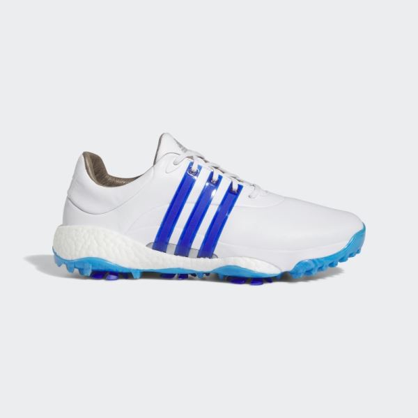 Silver Adidas Tour360 22 Golf Shoes Fashion