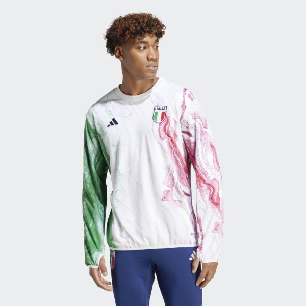 Italy Pre-Match Warm Top Green Adidas