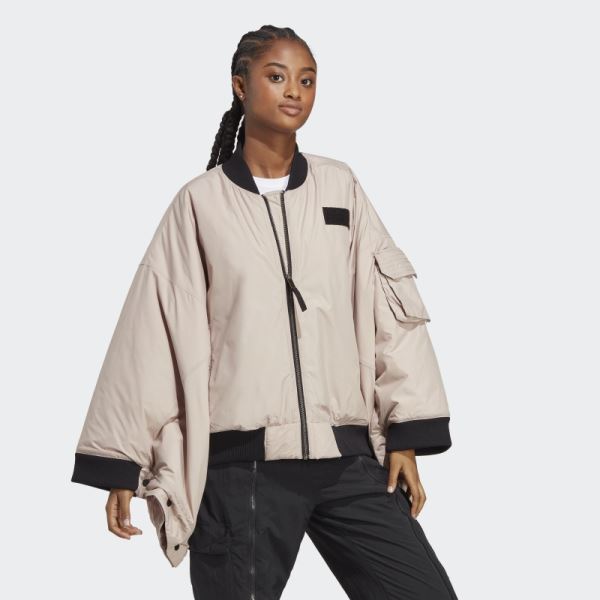 Taupe Adidas x Parley Bomber Jacket Fashion