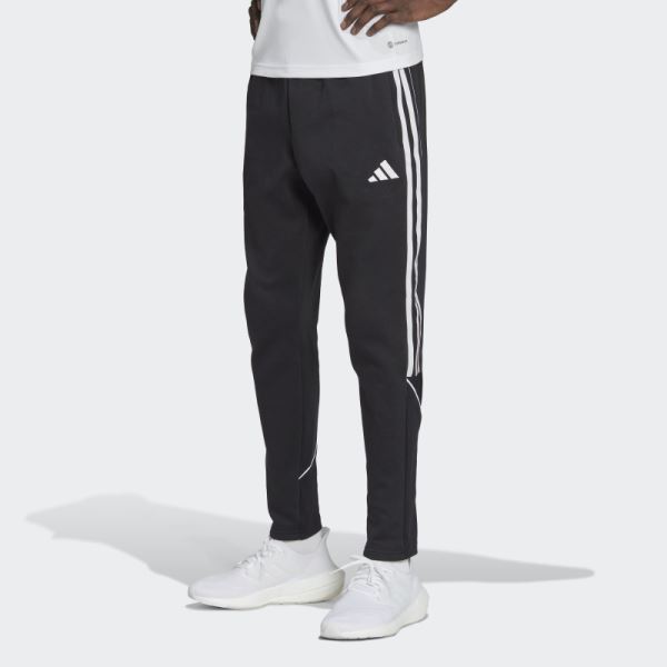 Black Adidas Tiro 23 League Sweat Tracksuit Bottoms