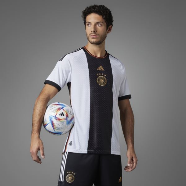 Adidas White Germany 22 Home Authentic Jersey