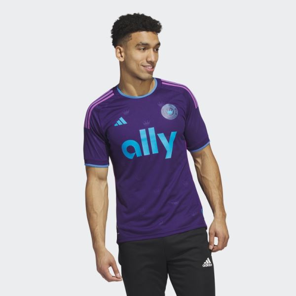 Charlotte FC 23/24 Away Authentic Jersey Adidas Dark Purple