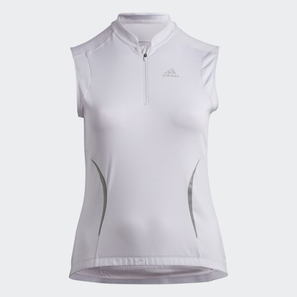 The Sleeveless Cycling Top (Plus Size) Adidas Silver Dawn