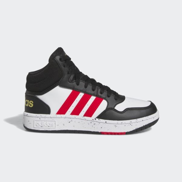 Black Adidas Hoops Mid Shoes Stylish