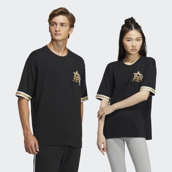 Modern Collegiate Badge Tee Black Adidas