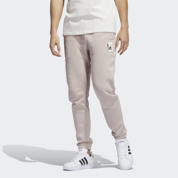 Adidas Lounge Fleece Pants Taupe