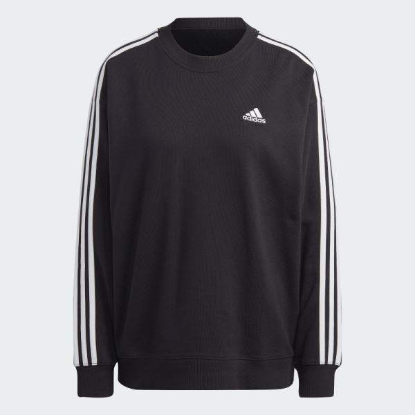 Essentials 3-Stripes Sweatshirt Adidas Black