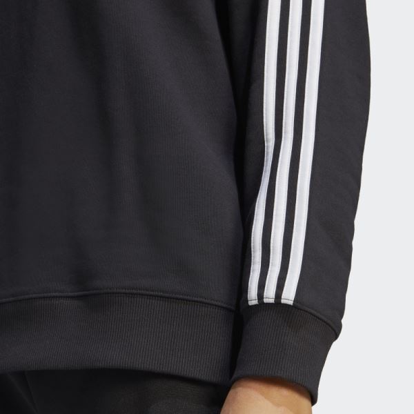 Essentials 3-Stripes Sweatshirt Adidas Black