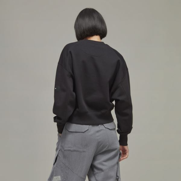 Hot Y-3 Organic Cotton Terry Boxy Crew Sweater Adidas