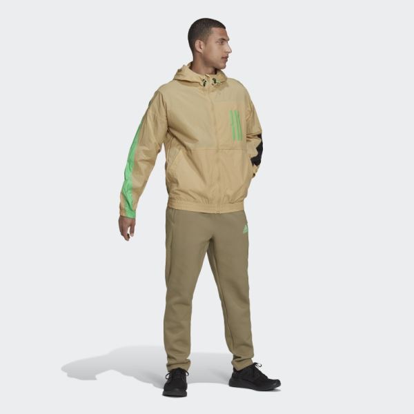 Beige Tone Adidas Sportswear W.N.D. X-City Packable Windbreaker