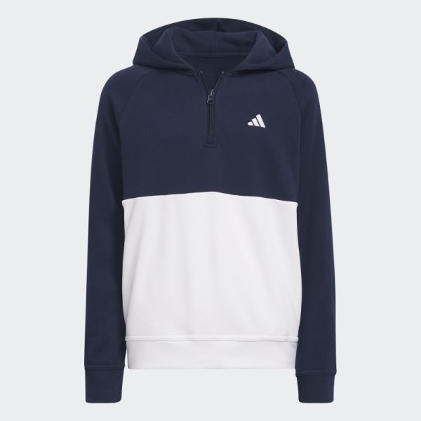 Adidas Navy Colorblock Hoodie Fashion