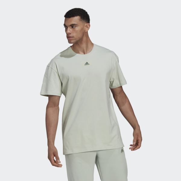 Adidas Green Essentials FeelVivid Drop Shoulder Tee