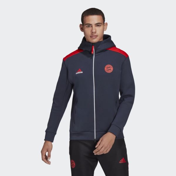 FC Bayern Adidas Z.N.E. Anthem Jacket Night Navy