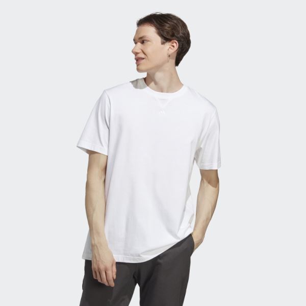 Adidas White ALL SZN Tee