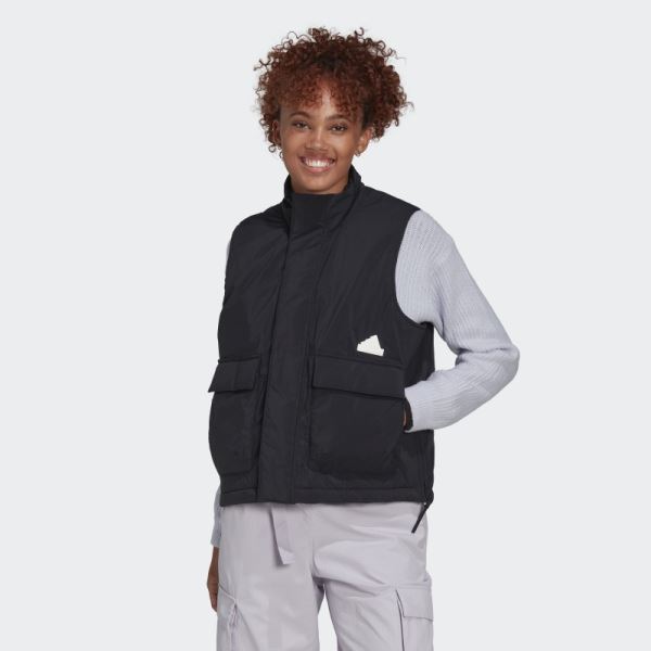 Puffer Vest Adidas Black