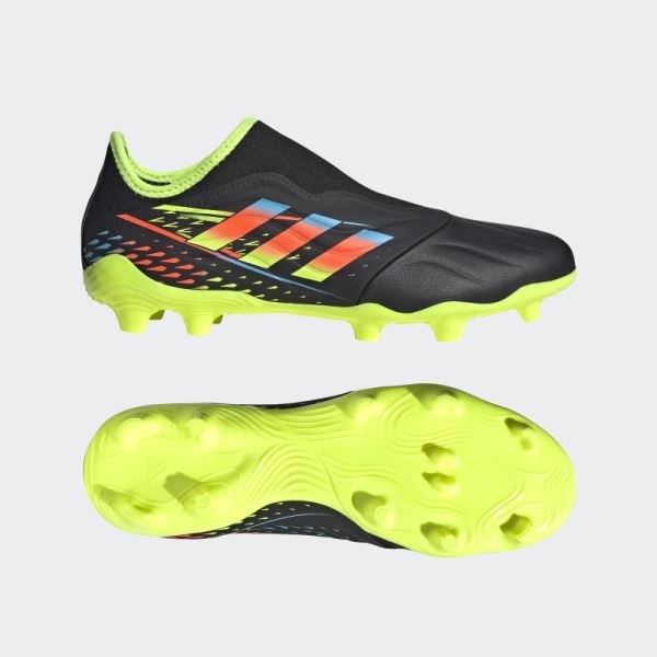 Black Copa Sense.3 Laceless Firm Ground Cleats Adidas