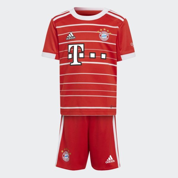 Adidas FC Bayern 22/23 Home Mini Kit Red